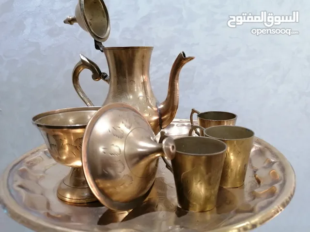 طقم شاي من النحاس