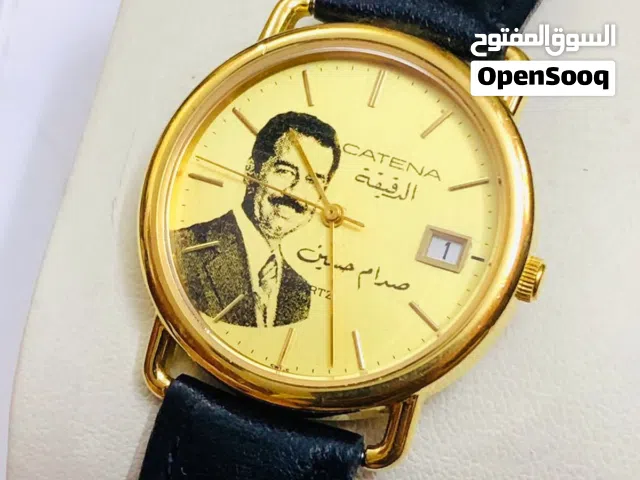 ( CATENA)  سويسري اصلي انتاج الثمانيات  استيراد الاجهزة الدقيقة العراقية  كواتز - تغليف ذهب 20 مايك
