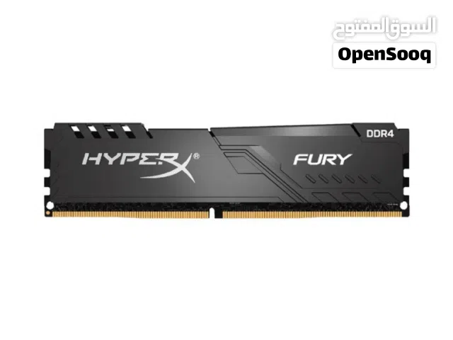 رام هايبر إكس فيوري DDR4 بحجم 8 جيجا بسرعة 2666MHz - نظيفة جدًا بحالة الوكالة