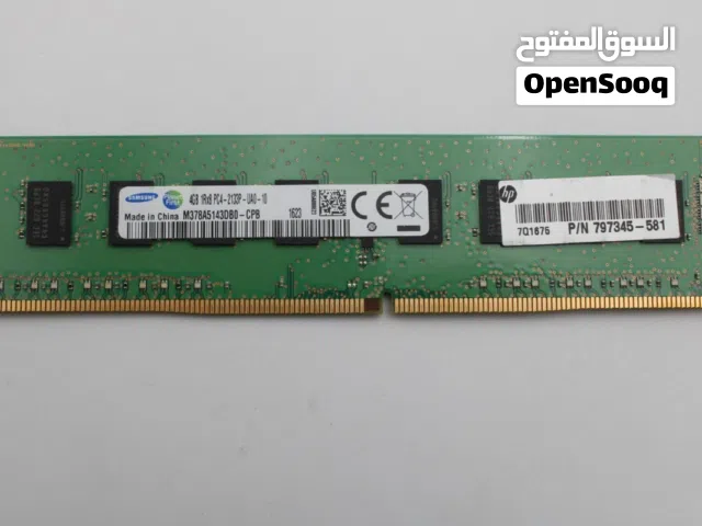 سامسونج 4 جيجا DDR4 2133MHz RAM أصلي للديسكتوب - حالة ممتازة