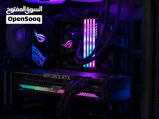 قوي جداً ومع شاشتين Rtx 3080 i9 32 ram