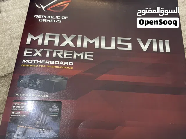 لوحة مخزنه asus z170 maximus viii extreme مع معالج i5 7600k