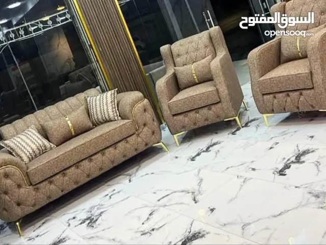 اطقم كنب 7 مقاعد خامات فخمة جدًا – إسفنج نخب أول بأقل الأسعار بالمملكه