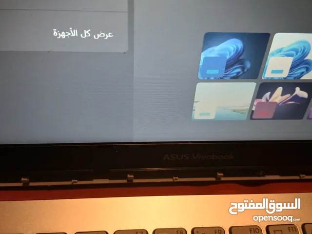 كمبيوتر لبيع من شركة اسوس كمبيوتر Laptop 27A5s4a7 مستعمل ومزلخ تزلخ خفيف مع ماوس استعمال الماوس نظيف
