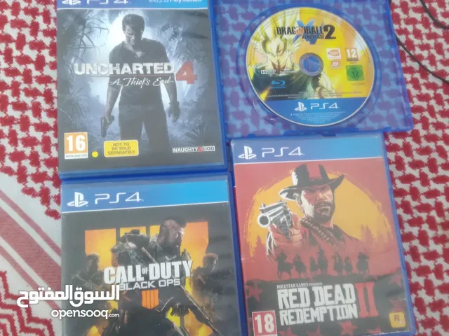 اربع سيديات بلاي ستيشن 4 شوف الوصف