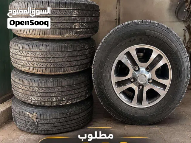 5 اطارات مع رنجات وكاله