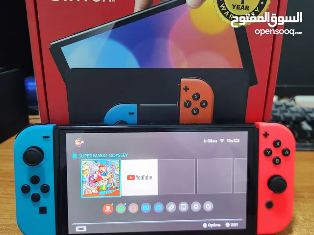 للبيع نينتيندو سويتش مع الضمان و لعبة ماريو اودسي - Nintendo Switch with guarantee and Mario game