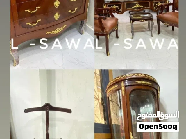 غرفة وزارية كلاسيك،مكتب مدير خشب زان احمر بطقم كراسي جلد مستورد ضد الخدش،أثاث مكتبي
