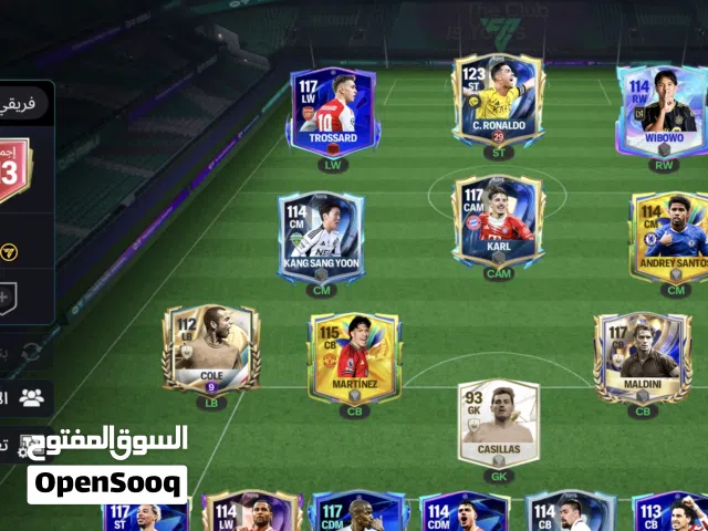 حساب FC Mobile أسطوري تشكيلة 30 مليار مع رونالدو 123"