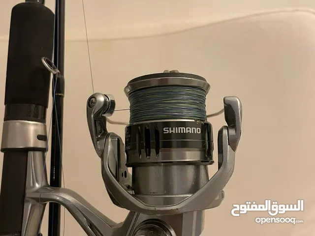 صنارة صيد مع البكرة للبيع (major craft rod and shimano nasci 2500 reel )