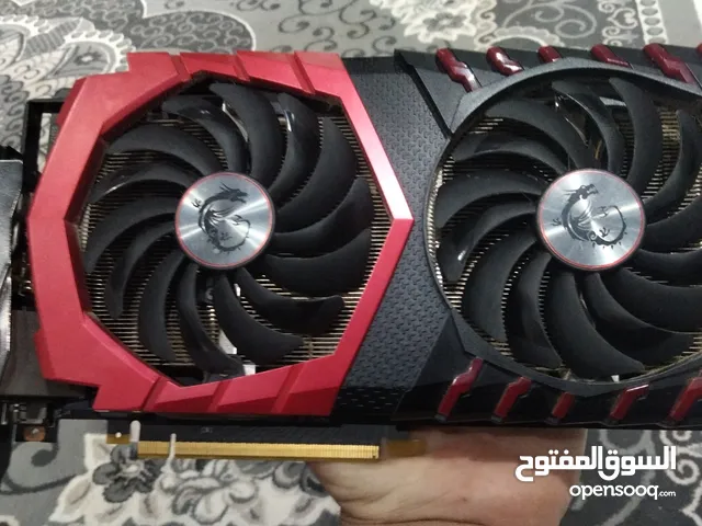 كرت شاشة gtx1060 من msi   الكرت لا يعاني من اي شيء حتى لا يشكي من حرارة