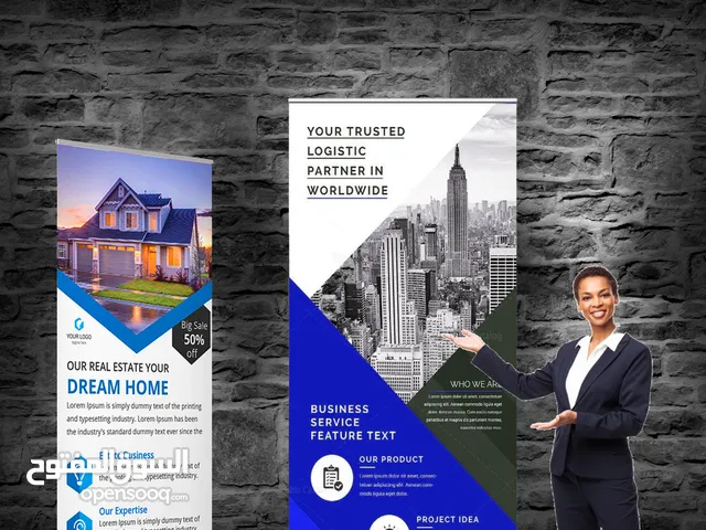 High-Quality Customized Roll Up Banners Perfect for Events, Offices, Shops – Fast Delivery in Riyadh
