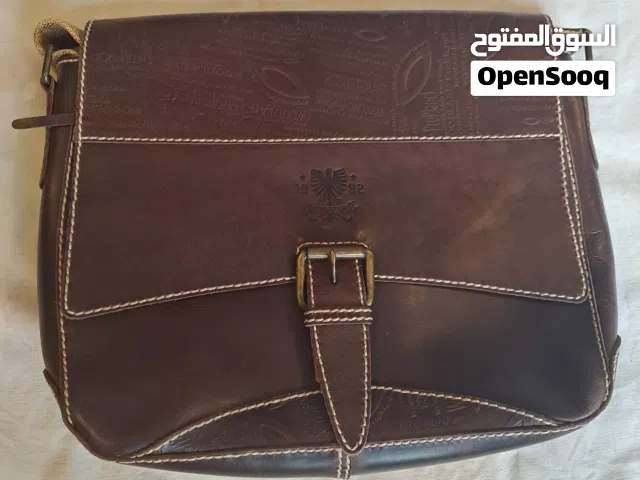 3 شنط جلد بقري طبيعي جديدة