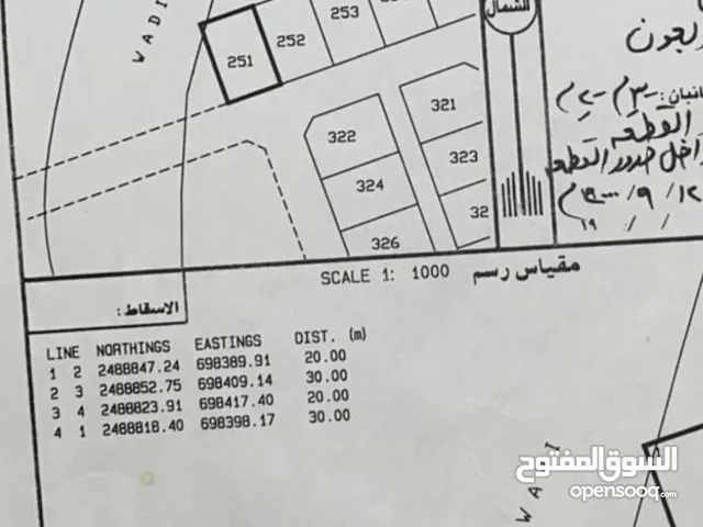 Residential Land for Sale in Al Sharqiya Wadi Bani Khalid