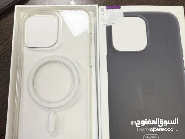 باك كفر اصلي شفاف + جلد للآيفون 14 برو ماكس