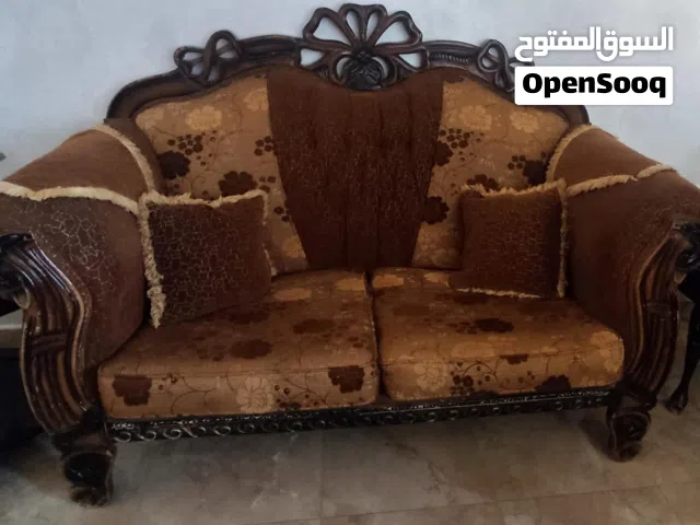 طقم كنب مصري 7 مقاعد خشب مفرغ