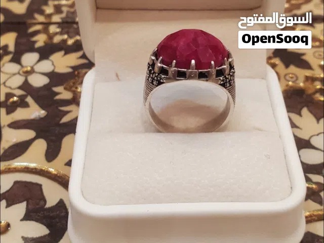 خاتم ياقوت افريقي طبيعي 100% مضمون