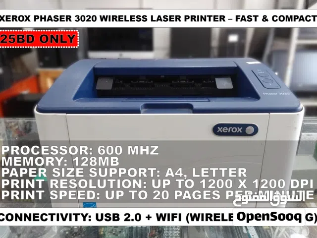 Xerox Phaser 3020 Wireless Laser Printer – Fast & Compact limited time offer
