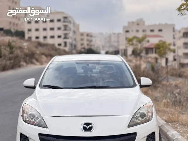 Mazda 3 2012 توبترونيك لون ابيض استعمال بيت شاشه وكاميرا وحساسات
