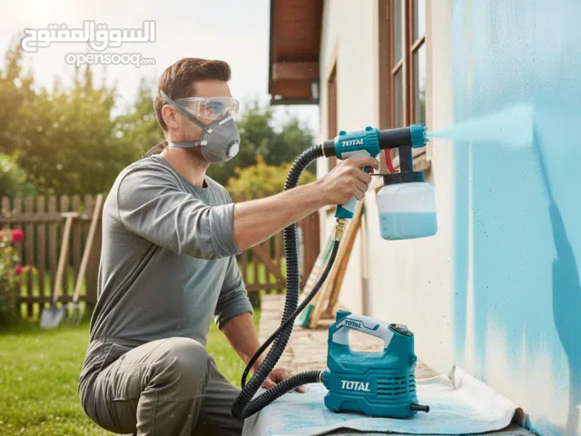 احترافية الدهان صارت بين يديك! فرد رش توتال 550 واط  حوّل منزلك بلمسة فنية مع فرد الرش