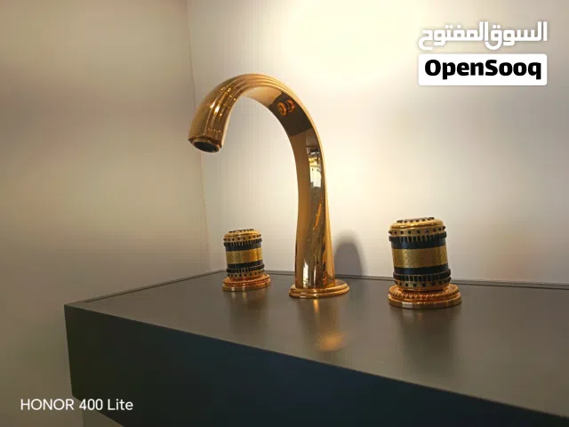 Monti Carlo Gold Plated Basin Mixer – Luxury 3 Hole Faucet