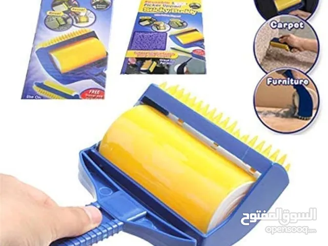 رول Sticky Buddy لإزالة الأوساخ والشعر الحل السريع والفعّال لتنظيف الأثاث، الملابس، والسجاد من الشعر