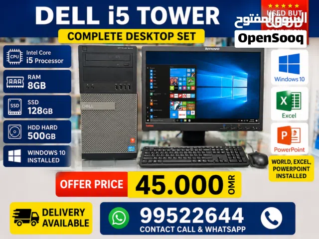 DELL OPTIPLEX I5 DESKTOP WITH MONITOR
