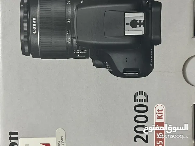 كاميرا كانون 2000d بحالة ممتازة سبب البيع ما استخدمها