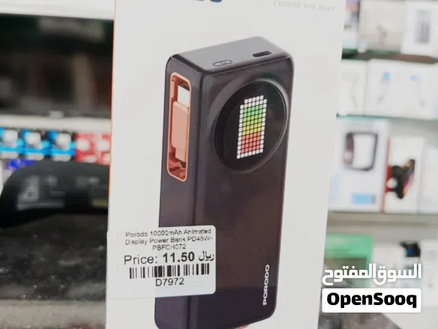 PORODO 10000 mAh ANIMATED  DISPLAY POWER BANK	/ Power Bank in Oman / Brand New