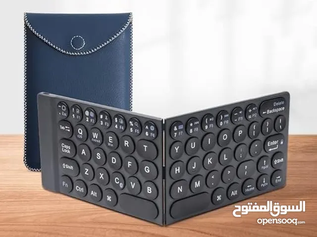 كيبورد WiWU FMK-01 لاسلكي ميني قابل للطي – أسود - WiWU FMK-01 Fold Mini Wireless Keyboard – Black