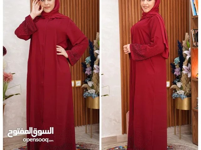 Nouveau عباية ميساء إماراتية بالفولار عباية ميساء إماراتية توب كريب الحجر كريستال