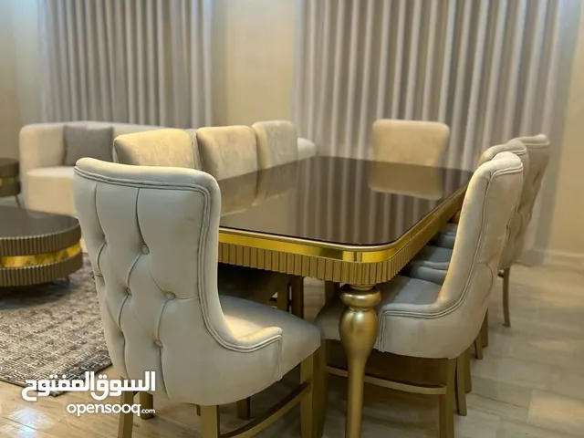 طاولات سفره فخمه مميزه مصنوعه من خشب زان والاتيه كفاله 3 سنوات