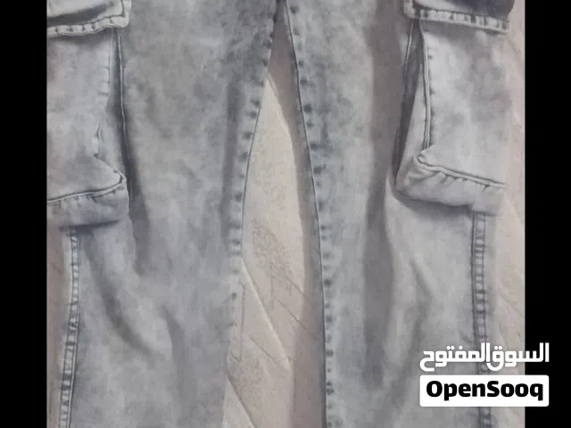 بنطلون جينز كارغو (رمادي ثلجي) - ستايل شبابي لقطة!