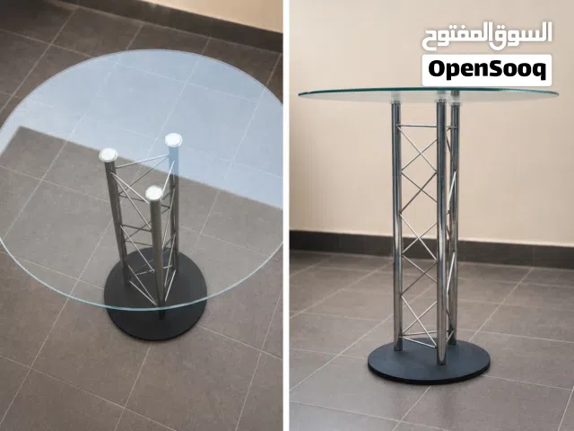 Big Elegant Round Glass Table – Modern Indoor & Outdoor Style