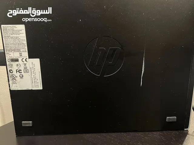 كومبيوتر وشاشة مع بعض hp مستعمل لمدة شهرين استعمال حشمة