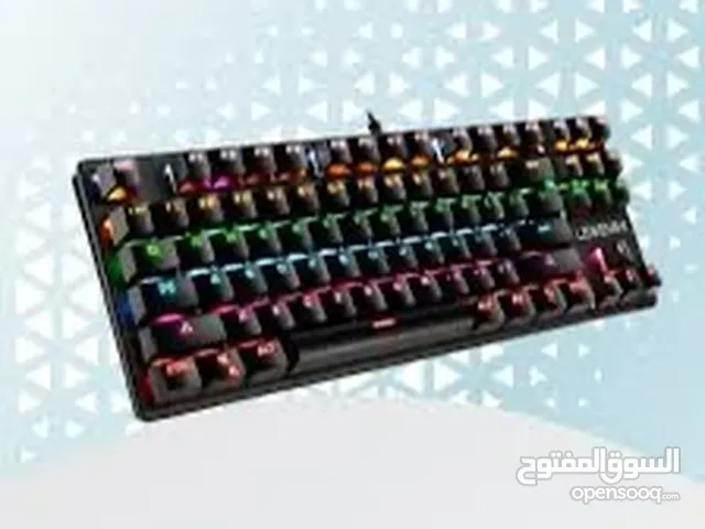 كيبورد k550 ميكانيكال اصلي وماوس لوجيتك اصلي جداً غالي وماوس باد هدية rgb ) اسود