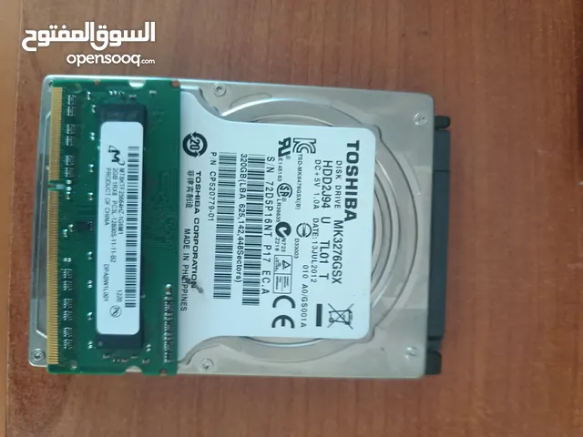 قرص صلب لابتوب و رامات للبيع