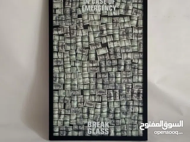Dollar Bills Art – Framed Modern Wall Artwork (90 × 60 cm)