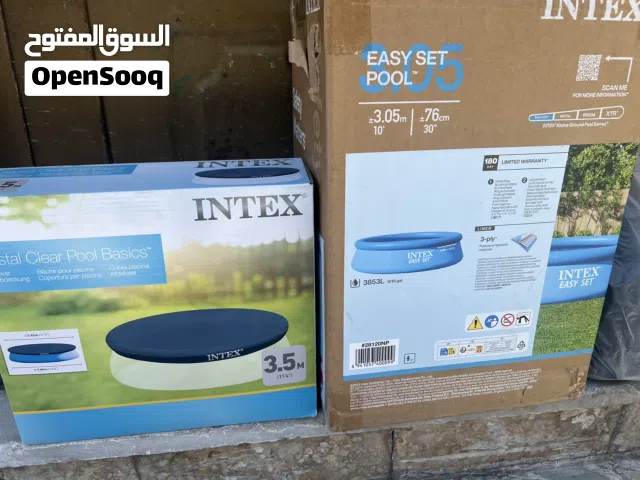بركة سباحة نفخ حلقة  انتكس دايري مقاس  3.05 متر  ارتفاع 76 سم  مع غطا ومنفاخ