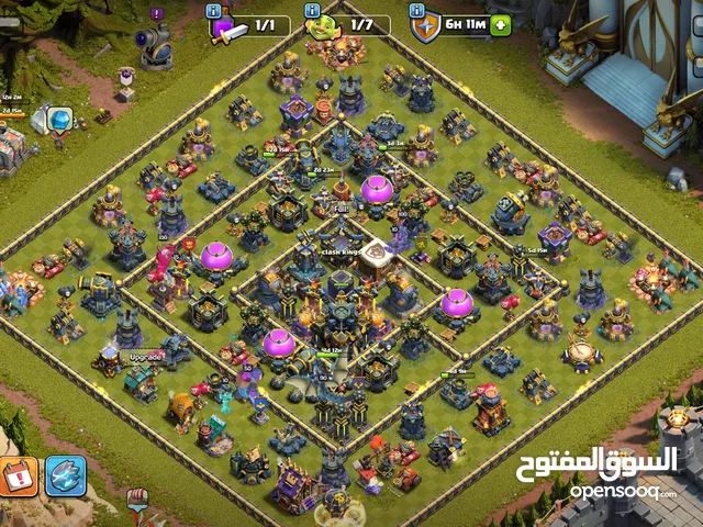 اكونت كلاش اوف كلانس تاون 17 ماكس للبيع