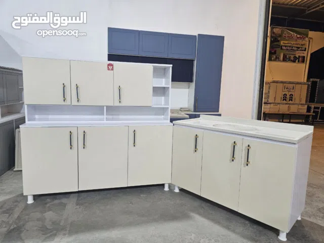 كاونتر MDF خشب متر ونص ارضي وملحق مع سنك متر و20 مرمر . التوصيل بغداد مركز مجاني الاطراف 15