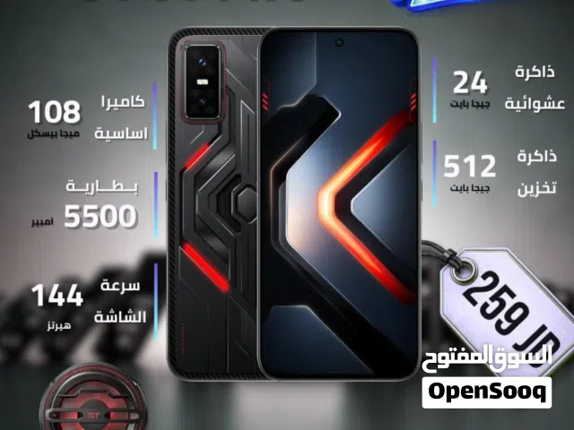 انفنكس GT30 pro 5G شاشه بتردد 144ملك الالعاب بإمتياز للبيع مستعمل بحاله ممتازة قابل للبدل