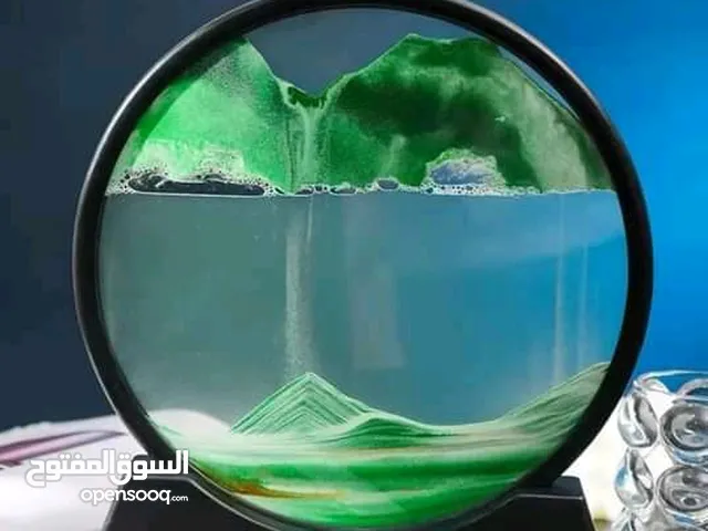 صورة ثلاثية الأبعاد للرمال المتحركة زجاج مستدير