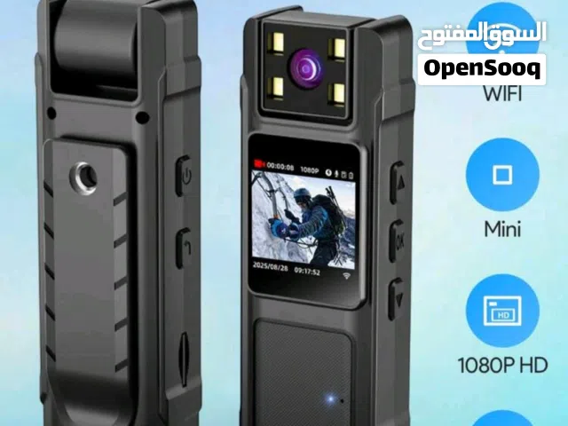 للبيع كاميرا  جيب ، كاميرا فلوج، كاميرا فيديو قابلة للارتداء بدقة 1080 بكسل عالية الوضوح مع واي فاي،