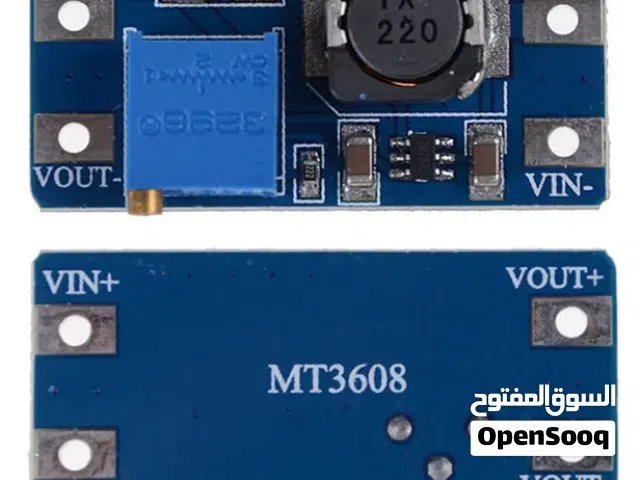 رافع فولتية MT-3608 بجهد من 2 فولت الى 28 فولت 2A امبير للمشاريع الصغيرة والArduino