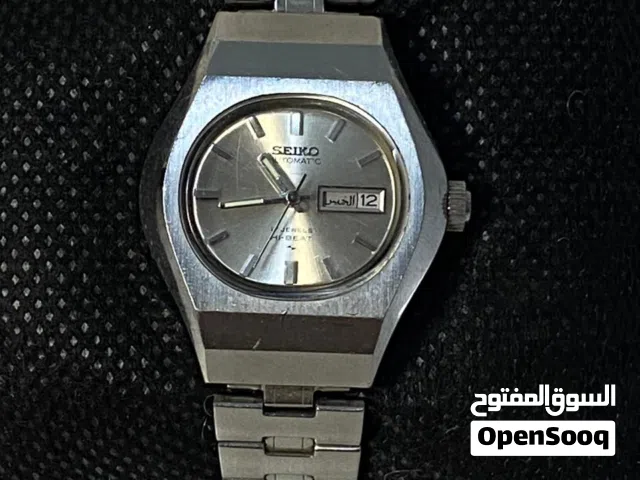 ساعة Seiko Automatic أصلية فنتج ساعة سيكو أوتوماتيك كلاسيكية بتصميم أنيق وفخم، شغالة ممتاز