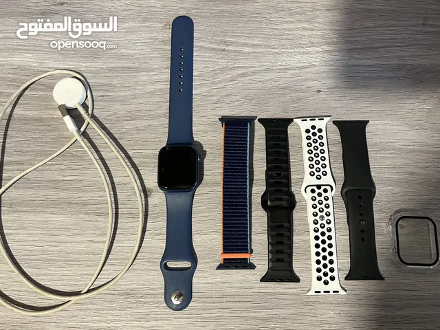 Apple Watch Series 7 41mm Aluminum blue case أبل واتش الجيل السابع مقاس 41 مم ألمنيوم لون أزرق
