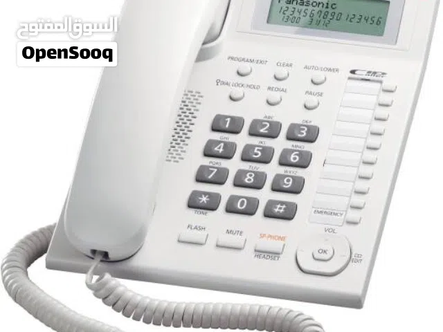 هاتف أرضي ومقسك جديد عالي الجودة مع تصميم حديث وميزات متقدمة