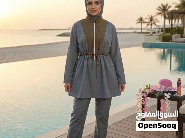 بوركيني ملابس سباحة شرعي ووتربروف ضد المي 100% صناعة اوروبية كواليتي عالي جداً