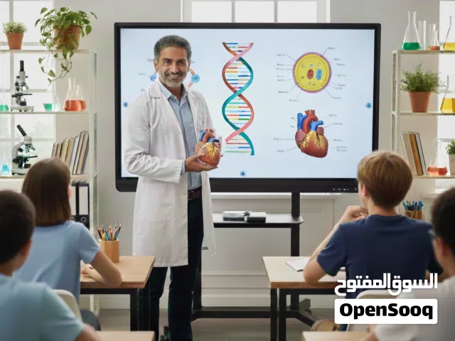 معلم أحياء (حضوري واونلاين)